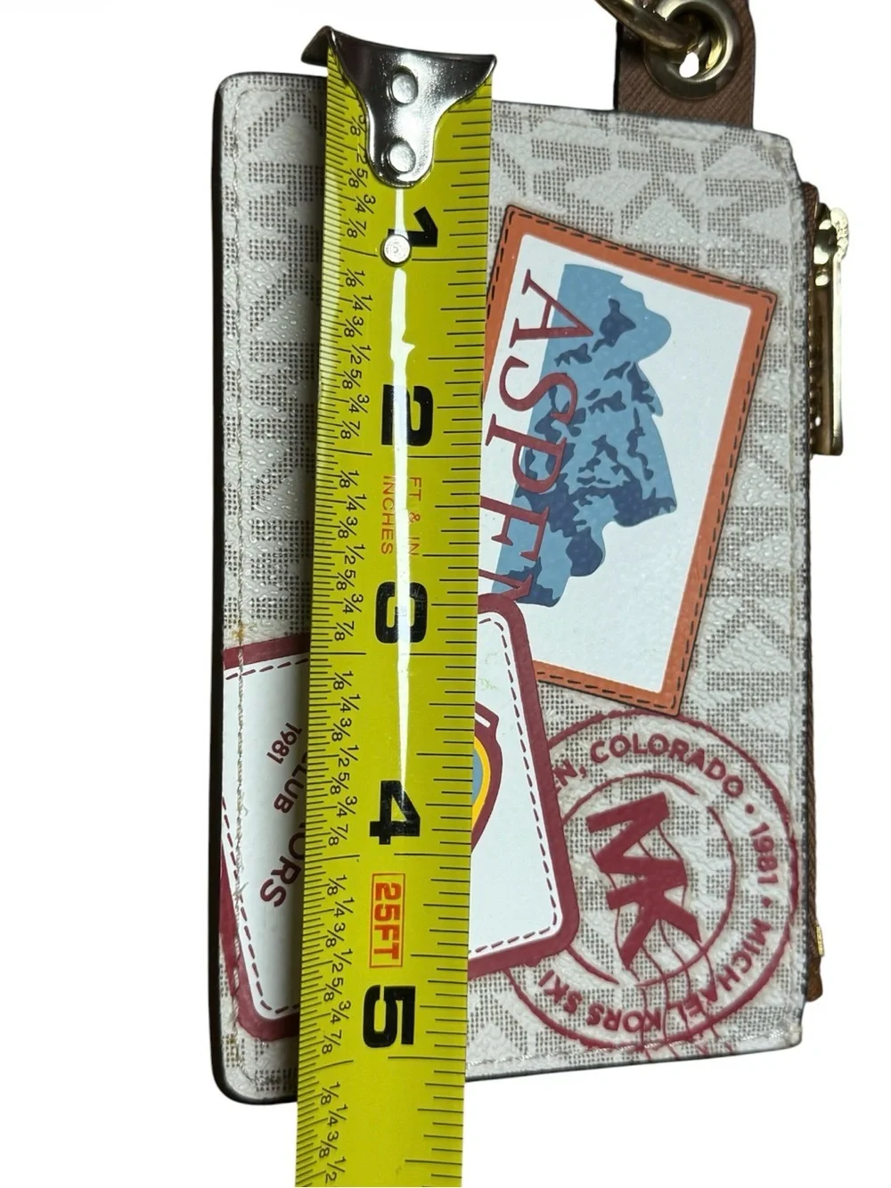 Like new! Michael Kors Aspen Ski Club Card Case Duo Wristlet